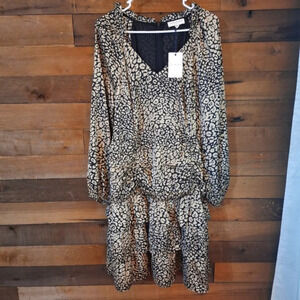 SKIES ARE BLUE Rushed Midi Drese SZ 3X